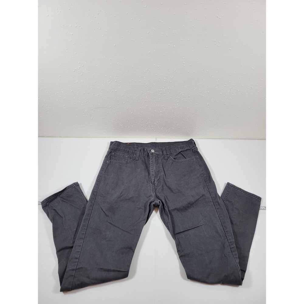 Levi's 513 Slim Straight Jeans Mens 32x30 Gray Excellent Denim Pants 08513-0947